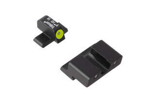 Trijicon HD Night Sights for Springfield XD pistols feature a photoluminescent yellow ring around the front lamp with blacked out rear lamps.